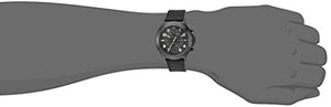Tommy Hilfiger Men's Quartz Resin and Leather Casual Watch, Color:Black (Model: 1791345)