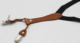 JAIFEI Suspenders & Bowtie Set- Men's Elastic X Band Suspenders + Bowtie For Wedding, Formal Events