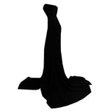 Missord Strapless Asymmetric Slit Front wedding evening party Maxi Dress