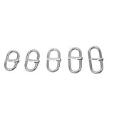 MagiDeal Pack of 5 Stainless Steel Watch Accessory DIY Watch Strap Loop Holder Buckle