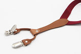 JAIFEI Suspenders & Bowtie Set- Men's Elastic X Band Suspenders + Bowtie For Wedding, Formal Events