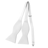 Fly & Dapper Self Bow Tie - Classic Formal Bow Tie for Men - Premium Tux Bowtie - Universal Size, Adjustable Length for Extreme Comfort - Self Tied Bow Tie