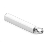 JOVIVI Free Engraving - Personalized Custom Engraved Name Words Men Stainless Steel Bar Pendant Necklace w/Gift Box