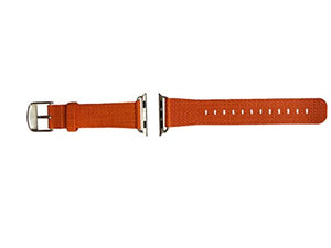 VODEUS Smooth Genuine Leather Watch Band Silver Buckle Set of 1 Pcs