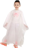 Solid Color Hooded Raincoat Poncho for Boys and Girls in outdoors