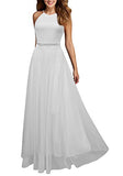 Viwenni Women's Vintage Lace Evening Party Wedding Long Dress