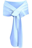 Meet Edge Women's Satin Shawl Wrap For Evening/Wedding Party