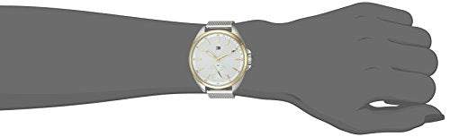 Tommy Hilfiger Women's 'SPORT' Quartz Silver and Gold and Stainless Steel Casual Watch, Color:Two Tone (Model: 1781759)