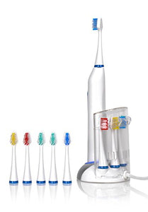 Wellness HP-STX Ultra High Powered Sonic Electric Toothbrush with Dock Charger & 10 Brush Heads (Value Pack)