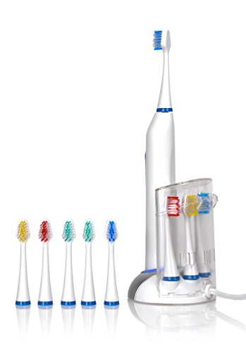 Wellness HP-STX Ultra High Powered Sonic Electric Toothbrush with Dock Charger & 10 Brush Heads (Value Pack)