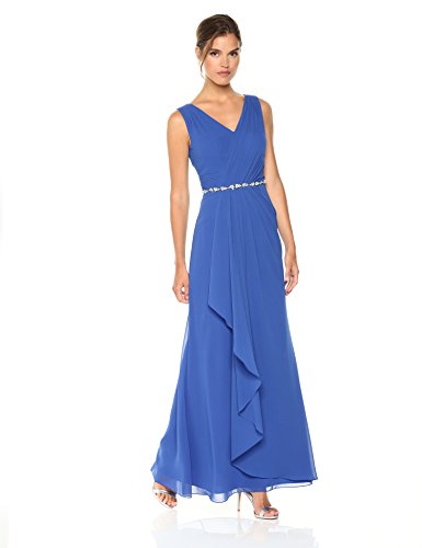 The Cambridge Collection Women's Chiffon Gown with Beaded Waistline