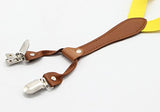JAIFEI Suspenders & Bowtie Set- Men's Elastic X Band Suspenders + Bowtie For Wedding, Formal Events