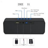 Wireless Bluetooth Speaker, S1 Outdoor Portable Stereo Speaker with HD Audio and Enhanced Bass, Built-In Dual Driver Speakerphone, Bluetooth 4.0, Handsfree Calling, FM Radio and TF Card Slot