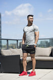 Jed North Men's Fitted Shorts Bodybuilding Workout Gym Running Tight Lifting Shorts