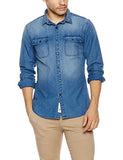 Quality Durables Co. Men's Chambray Button-Up Cabin Shirt
