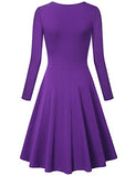 Laksmi Women's Long Sleeve Elegant Vintage A Line Dress