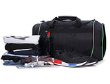 MIER 20 Inch Gym Bag with Shoe Compartment Men Duffel Bag, Medium, Black