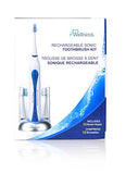 Wellness HP-STX Ultra High Powered Sonic Electric Toothbrush with Dock Charger & 10 Brush Heads (Value Pack)