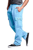 G-Style USA Men's Solid Fleece Cargo Pants