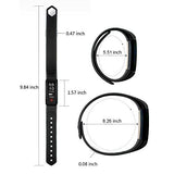 Smart Wristband Non-Bluetooth Pedometer Bracelet Fitness Tracker Smart Watch with Step Calories Counter Distance Time / Date (Simple,No app,No Phone need) for Walking Running