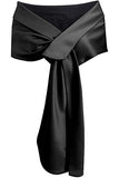 Meet Edge Women's Satin Shawl Wrap For Evening/Wedding Party