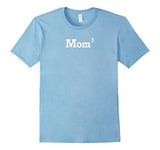 Funny Mom of 3 Kids T-Shirt Mom to the 3rd Power Math