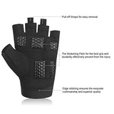 Trideer Womens Weight Lifting Gloves For Callus And Blister Protection, Breathable & Anti-slip, Padded Gym Gloves For Powerlifting, Cross Training - Available in Black, Pink, Purple (Pair)