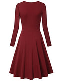 Laksmi Women's Long Sleeve Elegant Vintage A Line Dress