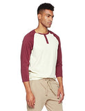 Rebel Canyon Young Men's Long Sleeve Cotton Baseball Henley Top