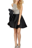 MEILIS 2016 Beading Bodice Open Back Short Homecoming Dress