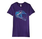Lacrosse Helmet LAX Word Cloud T-Shirt