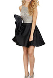 MEILIS 2016 Beading Bodice Open Back Short Homecoming Dress