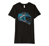 Lacrosse Helmet LAX Word Cloud T-Shirt