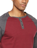 Rebel Canyon Young Men's Long Sleeve Cotton Baseball Henley Top