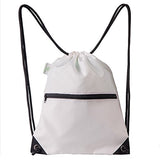 HOLYLUCK Men & Women Sport Gym Sack Drawstring Backpack Bag (White, Purple, Burgundy,Black,Navy Blue,Red,Blue)