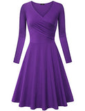 Laksmi Women's Long Sleeve Elegant Vintage A Line Dress