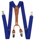 JAIFEI Suspenders & Bowtie Set- Men's Elastic X Band Suspenders + Bowtie For Wedding, Formal Events