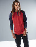 Rebel Canyon Young Men's Long Sleeve Cotton Baseball Henley Top