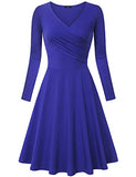 Laksmi Women's Long Sleeve Elegant Vintage A Line Dress