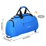 G4Free 3-Way Travel Duffel Backpack Luggage Gym Sports Bag with Shoe Compartment