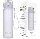 Premium Sports Water Bottle With Leak Proof Flip Top Lid - Eco Friendly & BPA Free Tritan Plastic - Must Have For The Gym, Yoga, Running, Outdoors, Cycling, and Camping - By Brimma