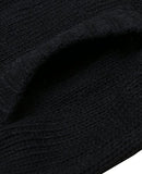 MIEDEON Mens Casual Stand Collar Cable Knitted Button Down Cardigan Sweater