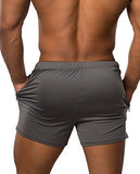 Jed North Men's Fitted Shorts Bodybuilding Workout Gym Running Tight Lifting Shorts