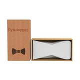 Fly & Dapper Self Bow Tie - Classic Formal Bow Tie for Men - Premium Tux Bowtie - Universal Size, Adjustable Length for Extreme Comfort - Self Tied Bow Tie