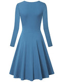 Laksmi Women's Long Sleeve Elegant Vintage A Line Dress