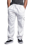 G-Style USA Men's Solid Fleece Cargo Pants