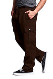 G-Style USA Men's Solid Fleece Cargo Pants