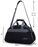 MIER 20" Sports Gym Bag Travel Duffel Bag with Shoes Compartment for Women,Men