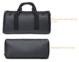 MIER 20 Inch Gym Bag with Shoe Compartment Men Duffel Bag, Medium, Black