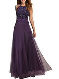 Viwenni Women's Vintage Lace Evening Party Wedding Long Dress
